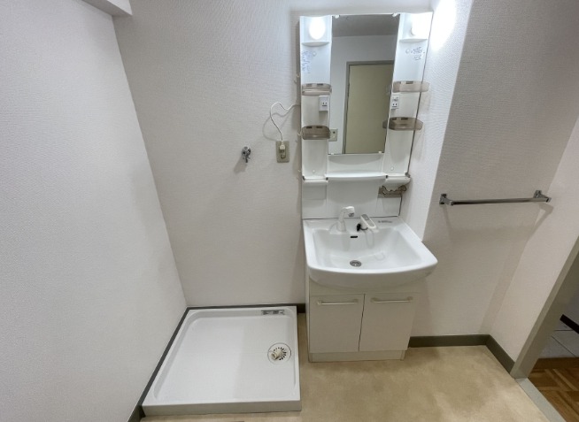 室内洗濯機置場。