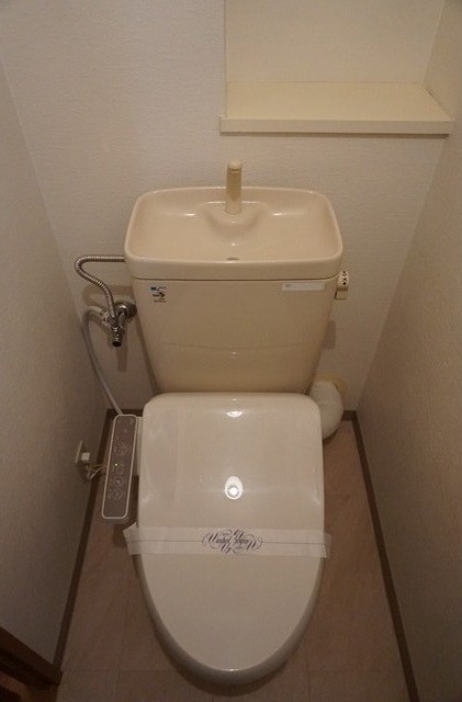 清潔感のあるトイレですね。