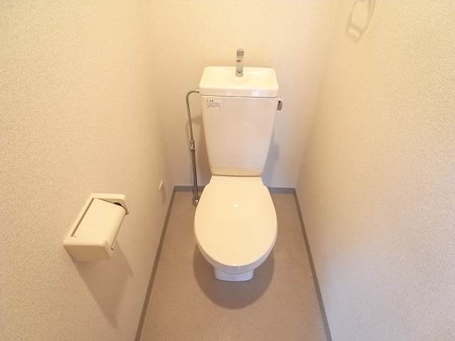 清潔感のあるトイレですね。
