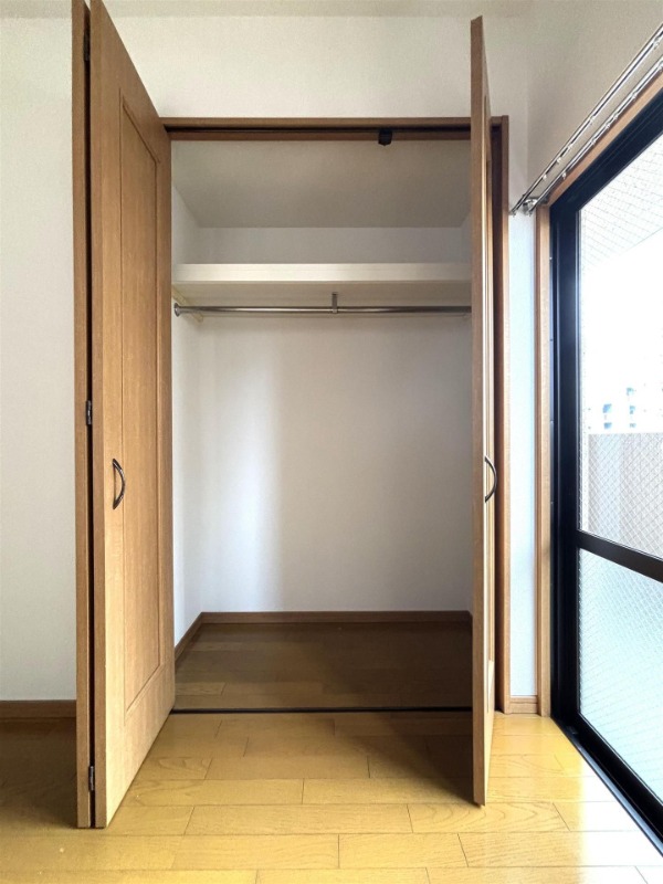 収納力抜群のクローゼットです