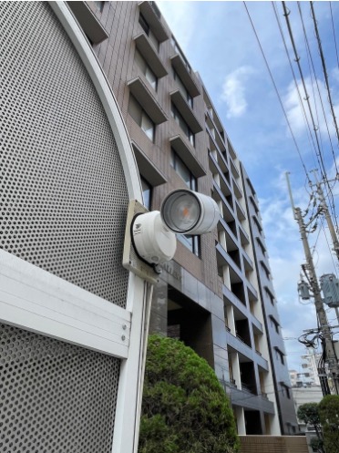 防犯カメラ付きで安心です