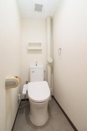 清潔感のあるトイレですね。