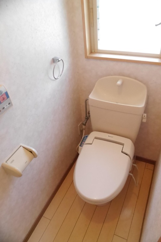 清潔感のあるトイレですね。