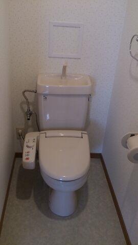 清潔感のあるトイレですね。