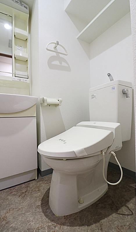 清潔感のあるトイレですね