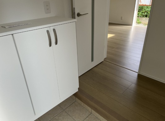 開放感のある玄関ですね