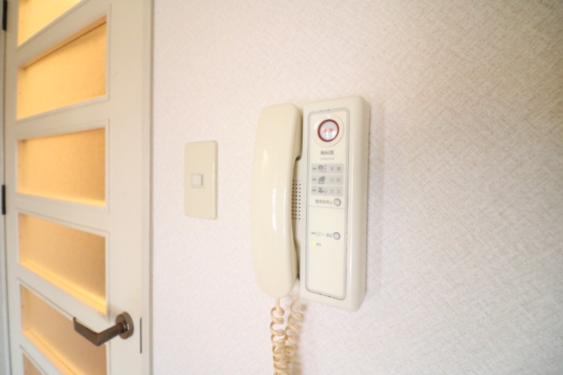 来客時はこちらで確認します。