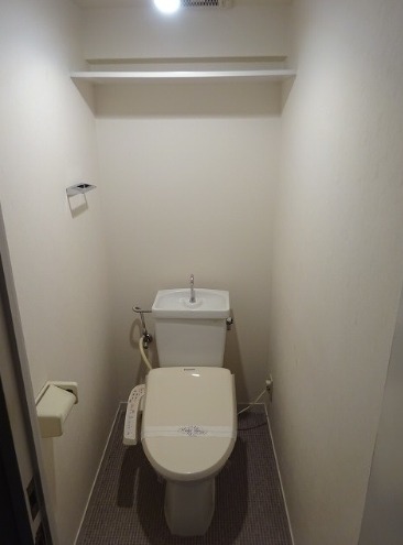 清潔感のあるトイレです。
