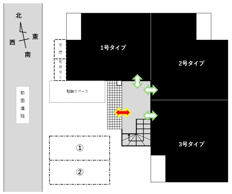 駐輪・敷地内ゴミ置き場完備