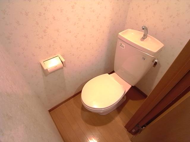 清潔感のあるトイレですね。
