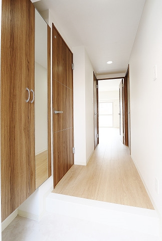 開放感のある玄関です