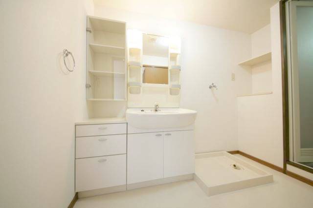 朝の支度はこちらで