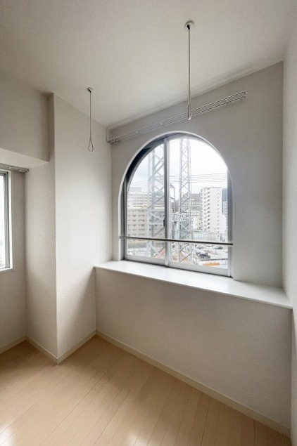 室内物干し完備。