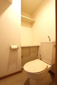 清潔感のあるトイレですね