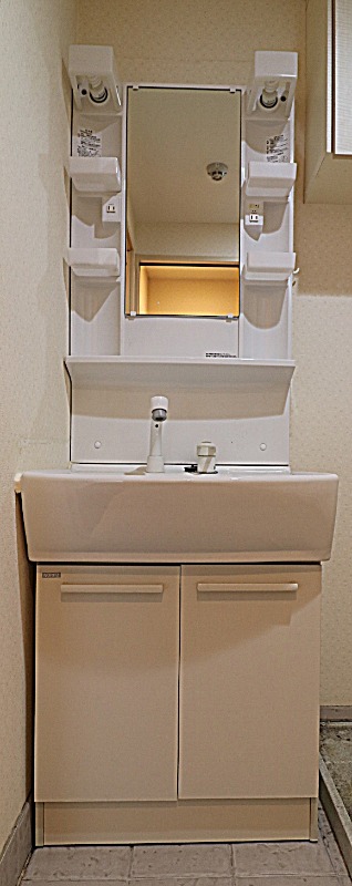 朝の支度はこちらへ。