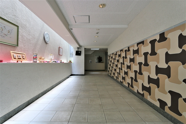 開放感のあるロビーです