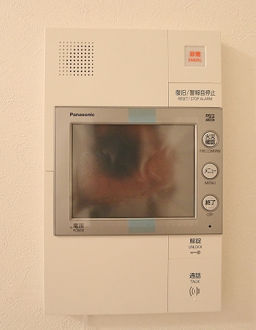 モニタ付きで安心です