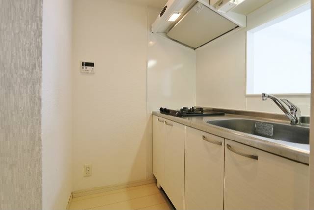 2口コンロ、調理スペースも充分で料理も捗りそう