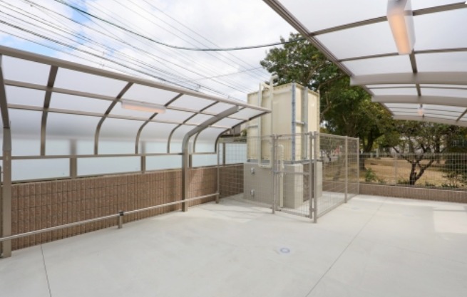 自転車の雨除けもあります