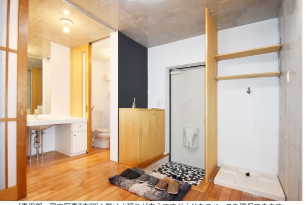 開放感のある玄関ですね