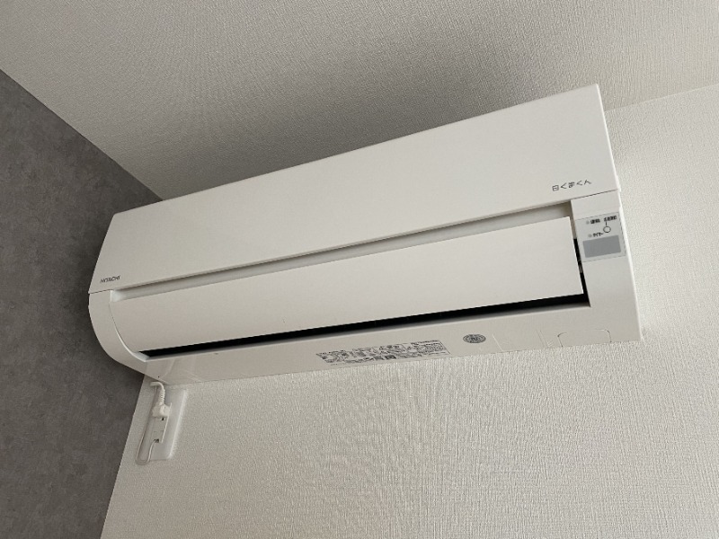 エアコン付き年中快適に過ごせますね