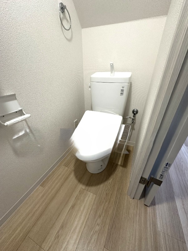 清潔感のあるトイレですね。