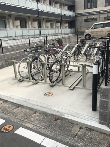 自転車置き場があります