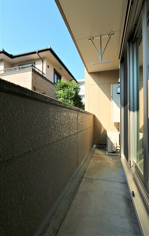 日当たり良好なバルコニー