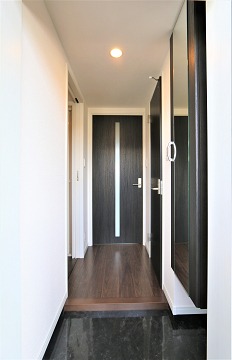 温かみのある玄関です。