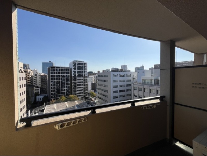 洗濯物が干せるバルコニーです