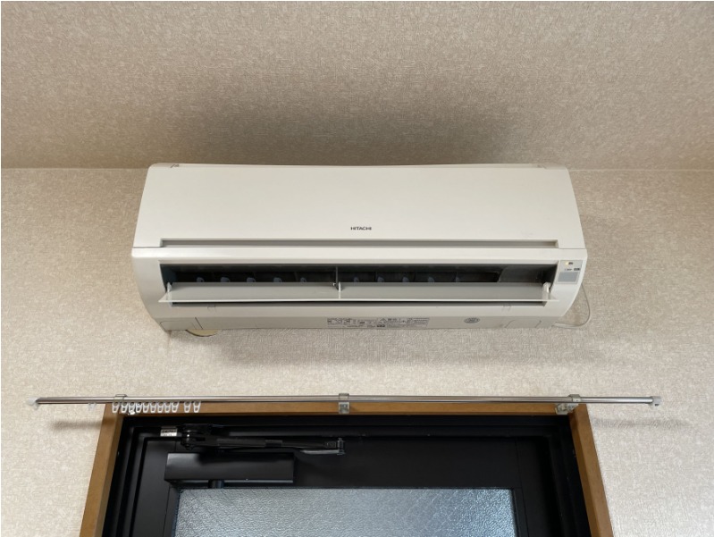 エアコン付きで快適に過ごせます