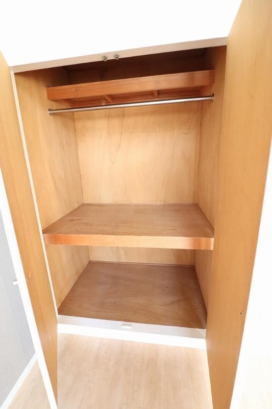 収納たっぷりのクローゼットですね