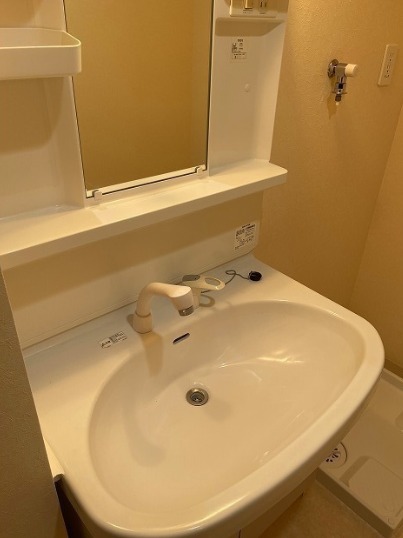 朝はこちらで身支度が出来ます