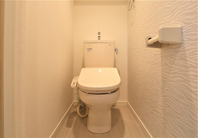 温水洗浄便座付きですよ