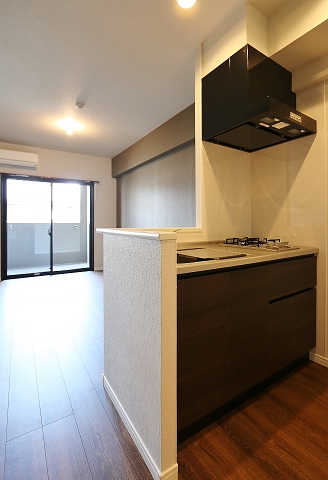 システムキッチンで料理がはかどります