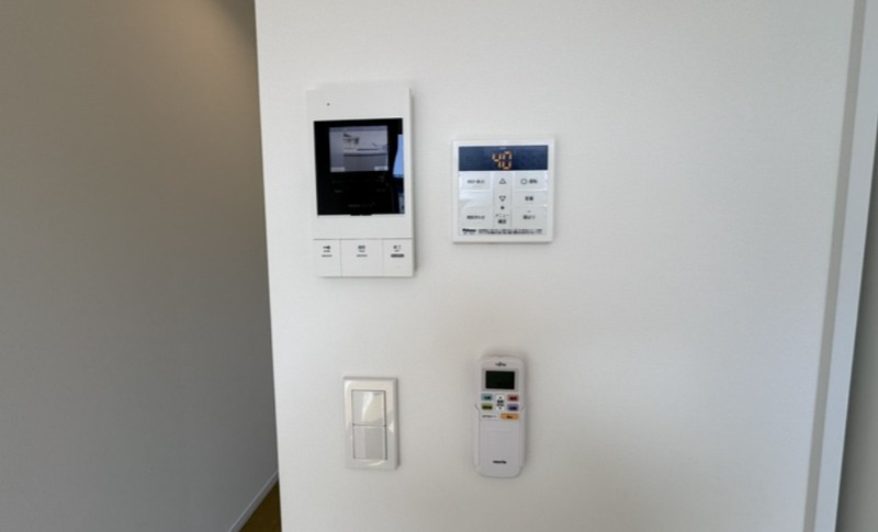 モニター付きで急な来客時も安心ですね