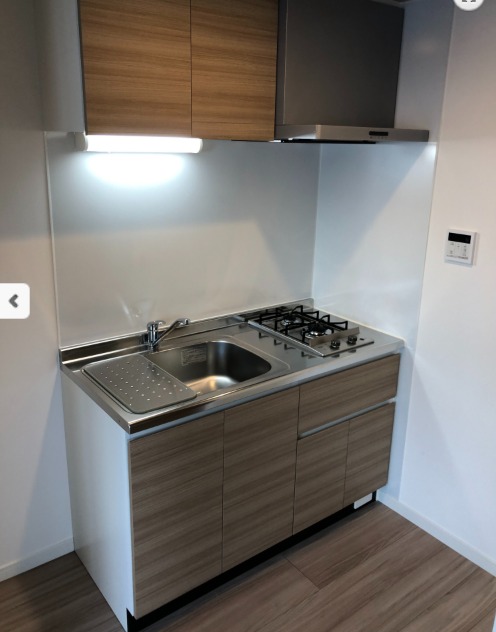 ２口コンロ付きでお料理がはかどりますね