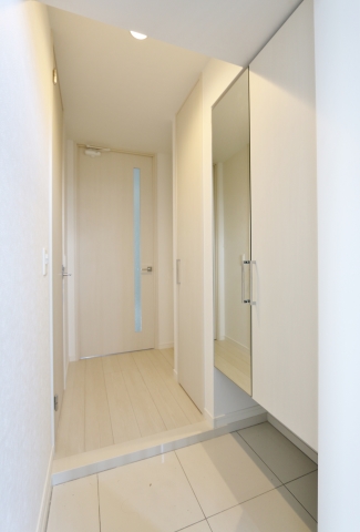 開放感のある玄関ですね