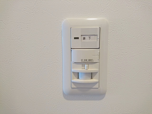 嬉しい人感照明センサー付きです