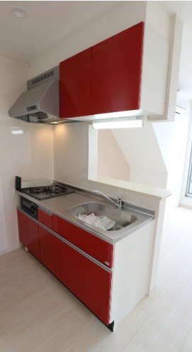 調理スペースも広々、料理もはかどりますね