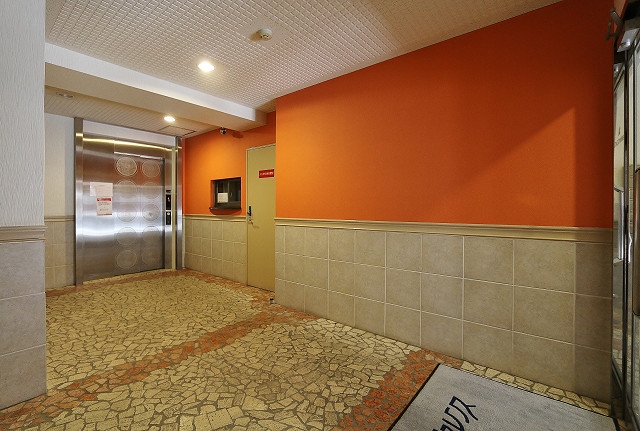 オートロック付きのエントランス