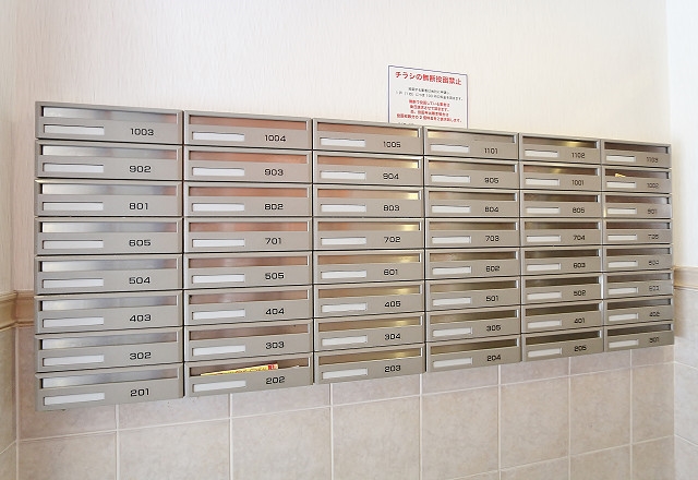 管理の行き届いた集合ポスト