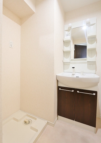 朝の身支度はこちらですね