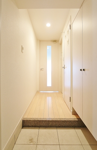 開放感のある玄関です