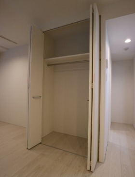 収納力抜群のクローゼットですね