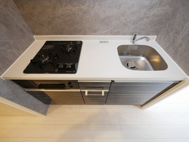 2口コンロで料理がはかどりますね