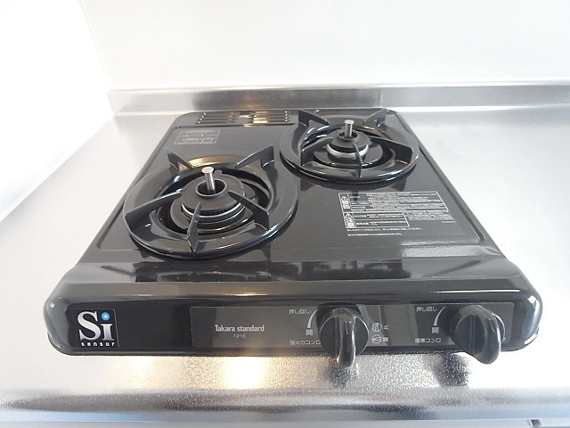 ２口コンロで料理の腕も上がりそうですね