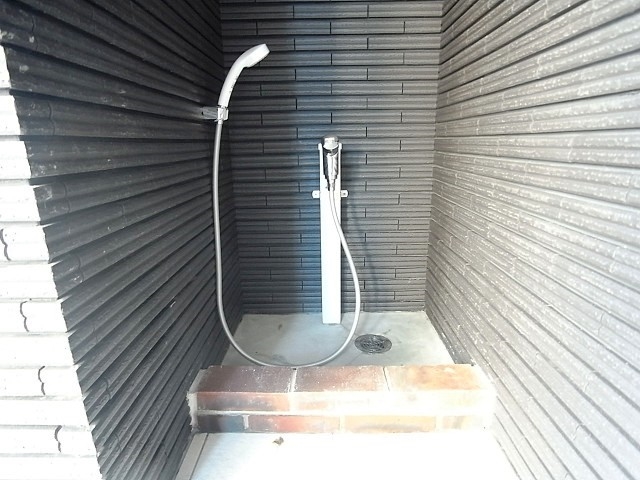 ペットの足洗い場もあるので散歩帰りも快適