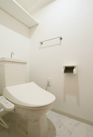 清潔感のあるトイレですね