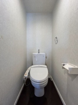 清潔感のあるトイレですね